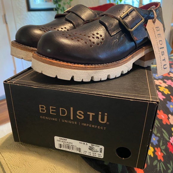 NIB Bed Stu Dagny Leather Oxford Loafer 9.5 | Mercari NIB Bed Stu Dagny Oxford Loafer 9.5 GORGEOUS Paisley Chunky Mexico Black